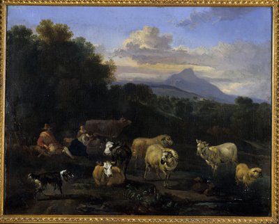 Summer Evening in Italy by Nicolaes Pietersz. Berchem